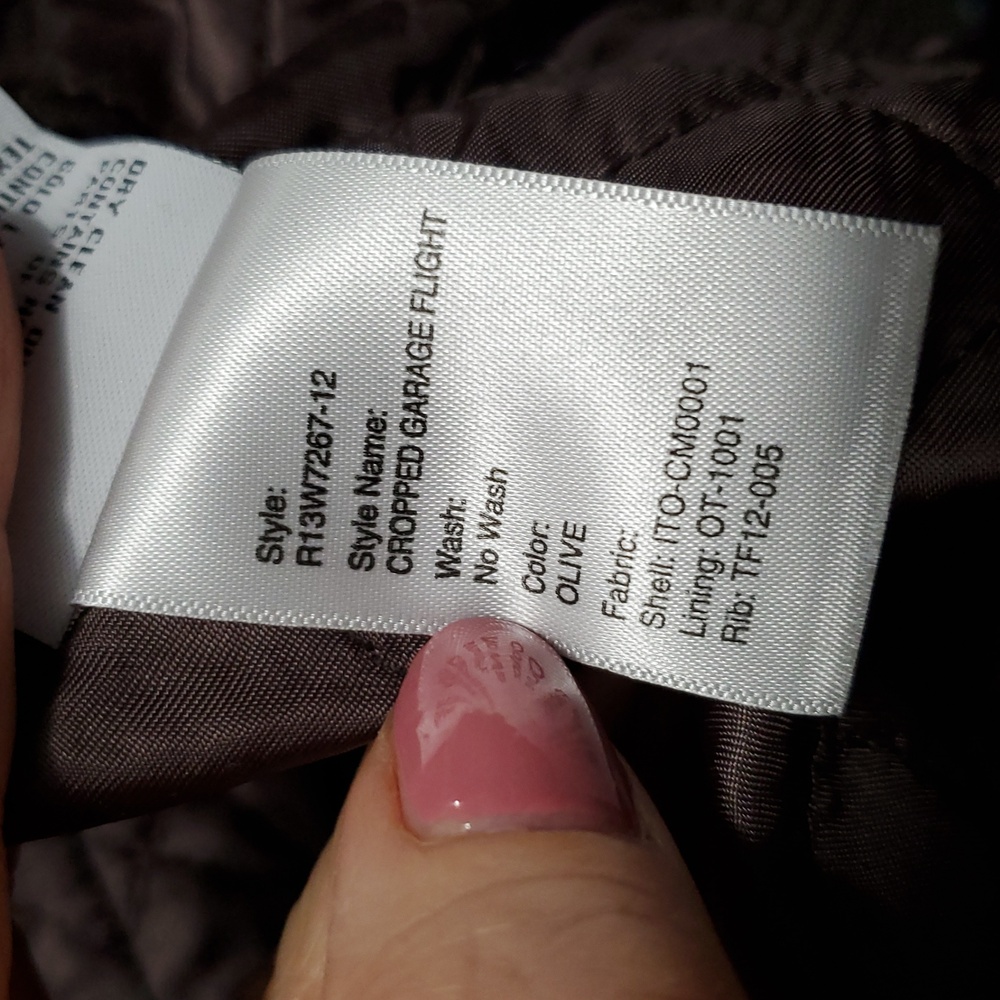 NWT R13 Cropped Garage Flight jacket - Picture 8 of 8